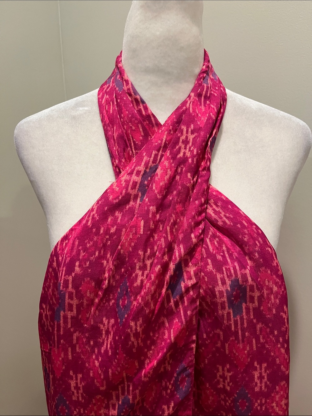 Lauren Ralph Lauren Shantung Halter Blouse - Picture 5 of 11